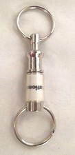 Silvertone White 3 1/2" NATIONAL RENT Pop Appart Key Chain Jewelry