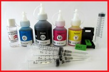 250 ml kit ricarica cartucce stampanti HP 45 nere e hp 78 colore + refill clip +