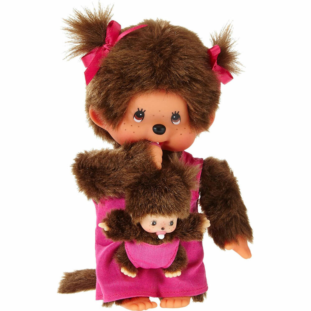 Monchhichi Mother Care Pink Girl, Ca. 20 Cm