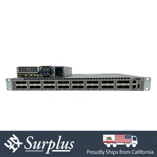32 Port 40GbE QSFP+ Arista DCS-7050QX-32-R L2 L3 R2F Switch Dual PSU w/ Ears