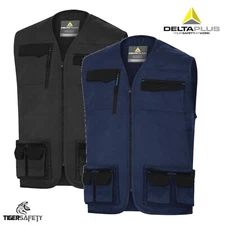 Delta Plus M2GI3 Mach 2 Mens Multi Pocket Work Vest Tool vest Jacket Gilet
