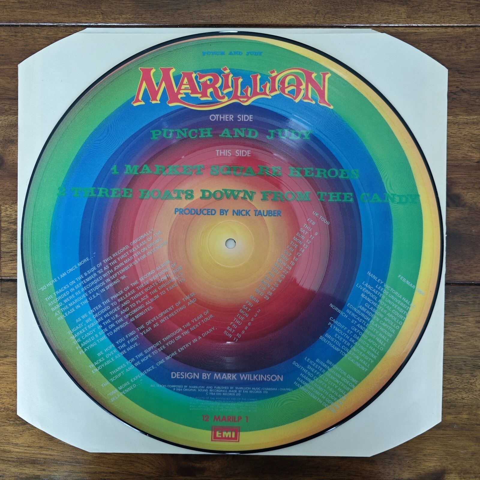 Marillion Punch And Judy 12" Picture Disc UK pressing. MINT eBay