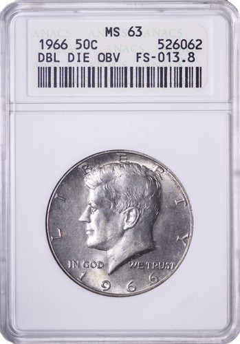 1966年　５０C NGC MS64　J.F.K アメリカ　50セント UNITED STATES. 1966, 50 Cents, Silver - NGC MS65 - Kennedy JFK