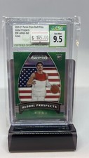 2020-21 Panini Prizm Draft Picks #98 CSG 9.5 Lamelo Ball Global Prospects Green