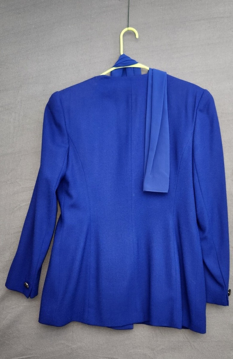 Oakley レディースジャケット S ネイビー Vintage 80 90s Sapphire Blue Blazer Women's Jones New York