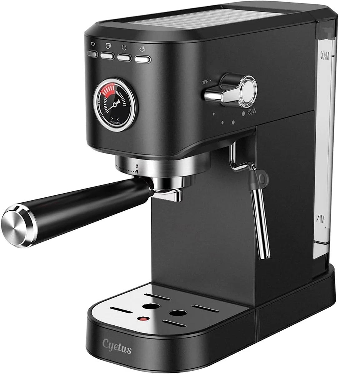 Espresso Machine with Milk Frother Steaming Wand, Barista Coffee Machine  with Pr