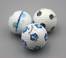 3 Callaway Chrome Soft Truvis Custom Logo Mix CT131