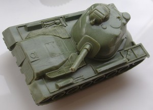green plastic army tanks
