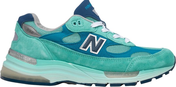 Size 9 - New Balance 992 Made in USA Blue Silver Metallic for sale  