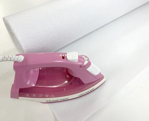 Fusible Fleece Fabric 100g Medium Iron On Wadding Batting 90cm Wide Bag Making