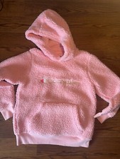 Champion Youth Girl Light Pink Size Medium Sherpa Hoodie