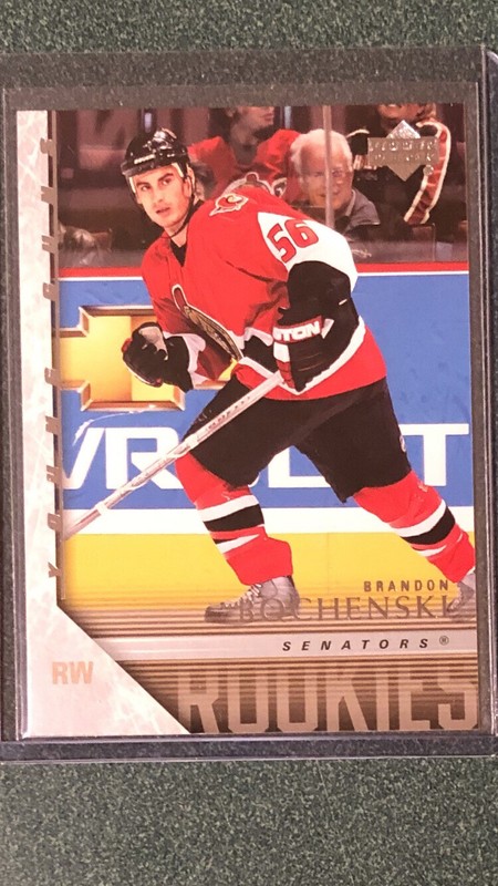 2005/06 UD Young Guns ROOKIE #238 Brandon Bochenski    Ottawa Senators   MINT!!!