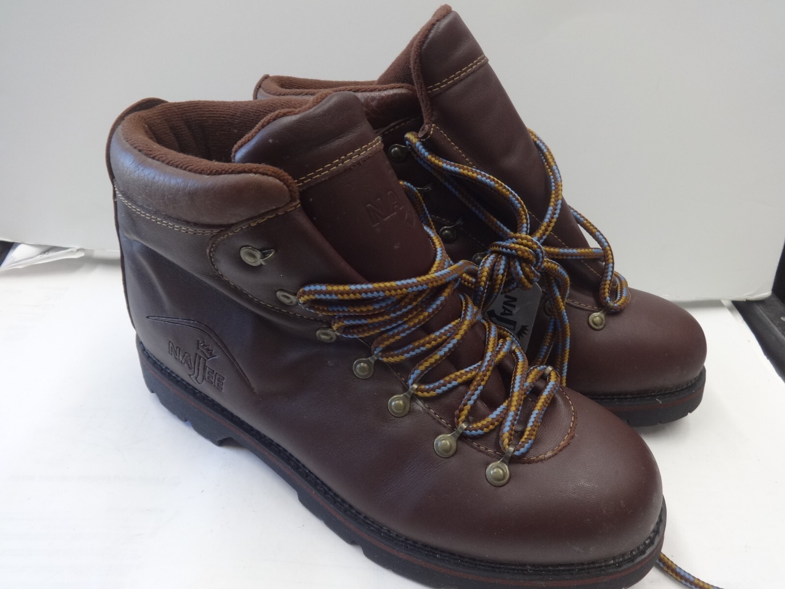 LL Cool J Najee Kilimanjaro Mid Leather Boots Brown Sz 9.5 Rare Rap Legend NEW