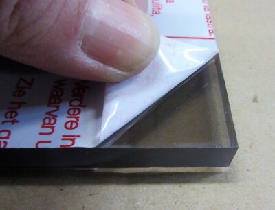 PC Platte 10mm FR Grey 799 - 400 x 314mm Polycarbonat Kunststoffglas Grau getönt