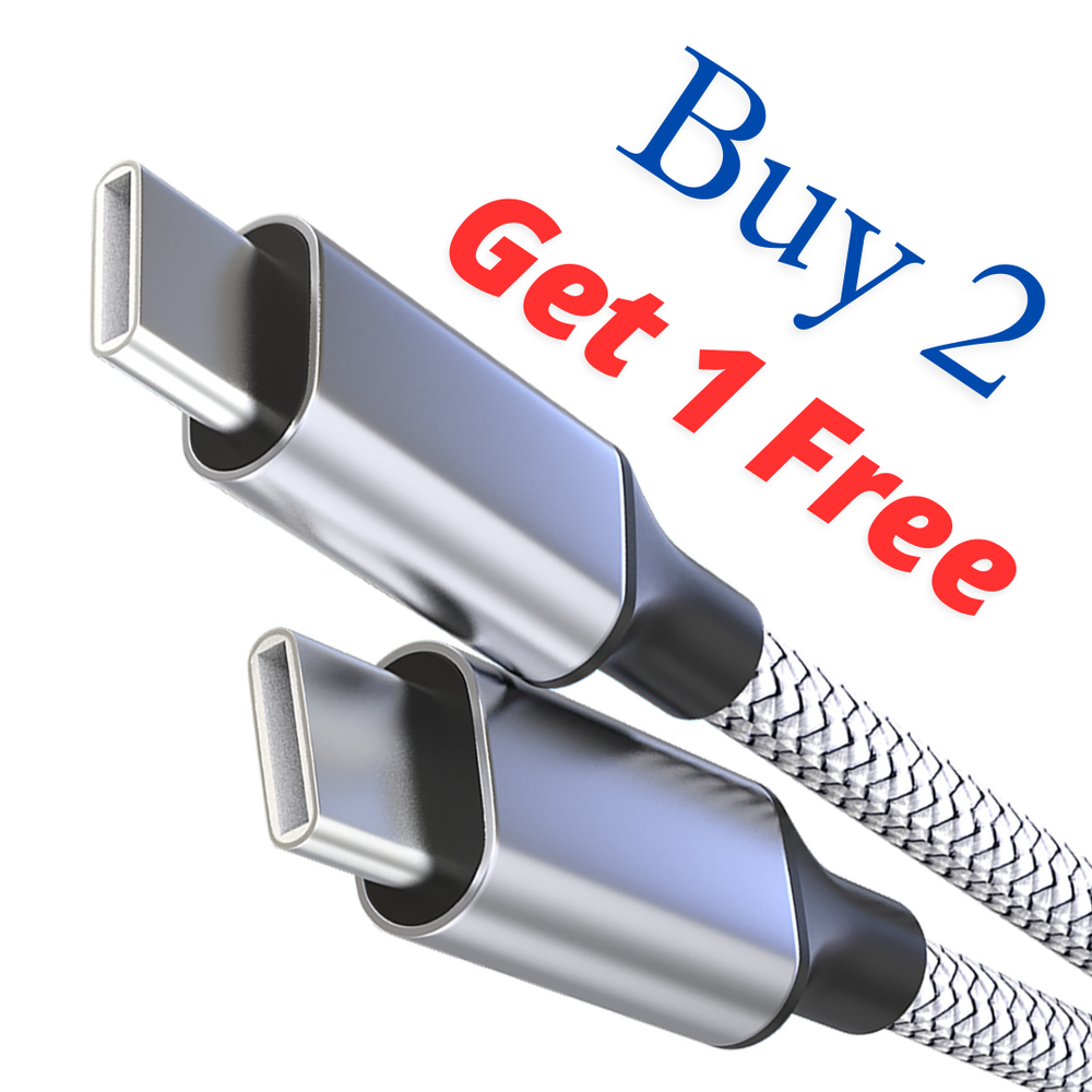 USB-C to USB-C Fast Charging & Sync Cable 6ft Male Type-C