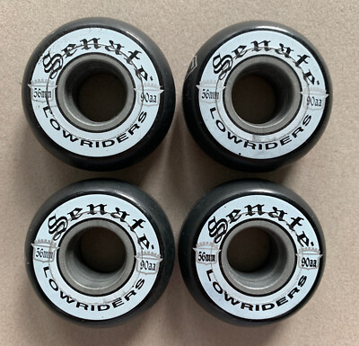 4 Senate Lowriders Inline skate Rollen 56mm 90aa Superman 1990er