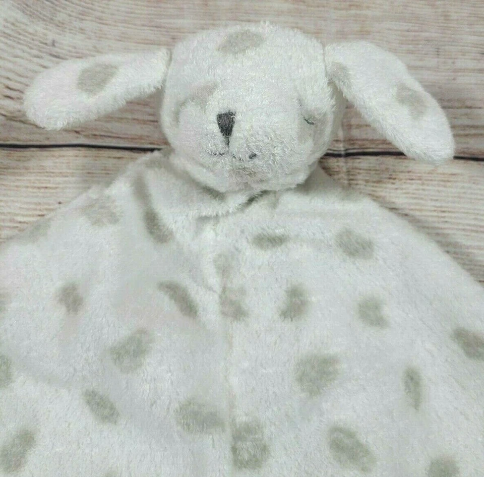 Angel Dear Peluche Dálmata Cachorro Perro Bebé Lovey Manta de Seguridad Blanco Gris Lunares Foto 2 de 4