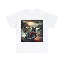 Unisex Adult T Shirt "Motorcycle Freedom: Art for Bike Enthusiasts"