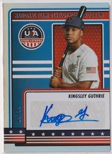 Kingsley Guthrie 2023 Panini USA Baseball Stars & Stripes Foil Autograph Auto
