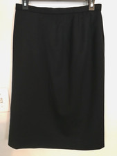 Pendleton Womens Pencil Skirt 10P Petite Black Midi 100 Virgin Wool Office Work