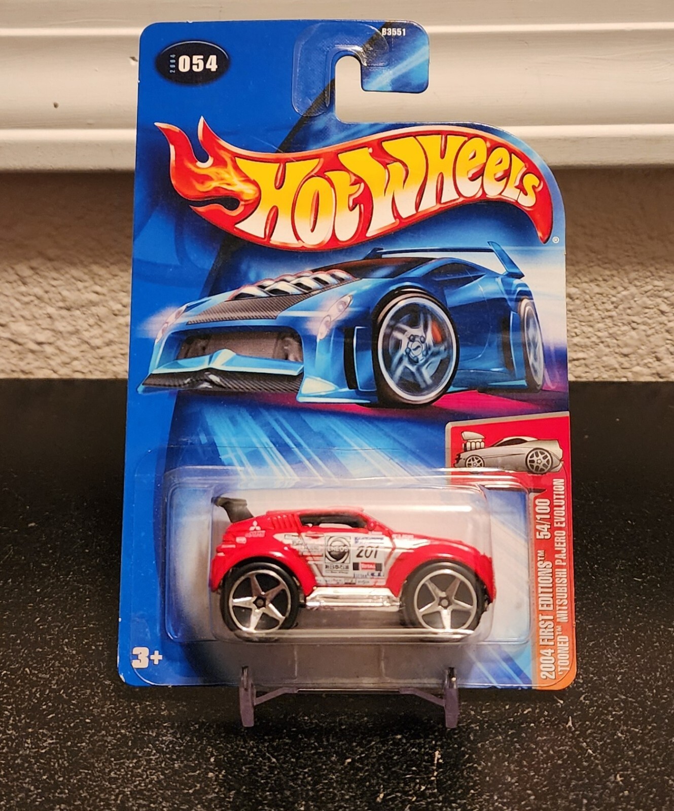 Tooned Mitsubishi Pajero Evolution 2004 First Editions Collector #054 Hot Wheels