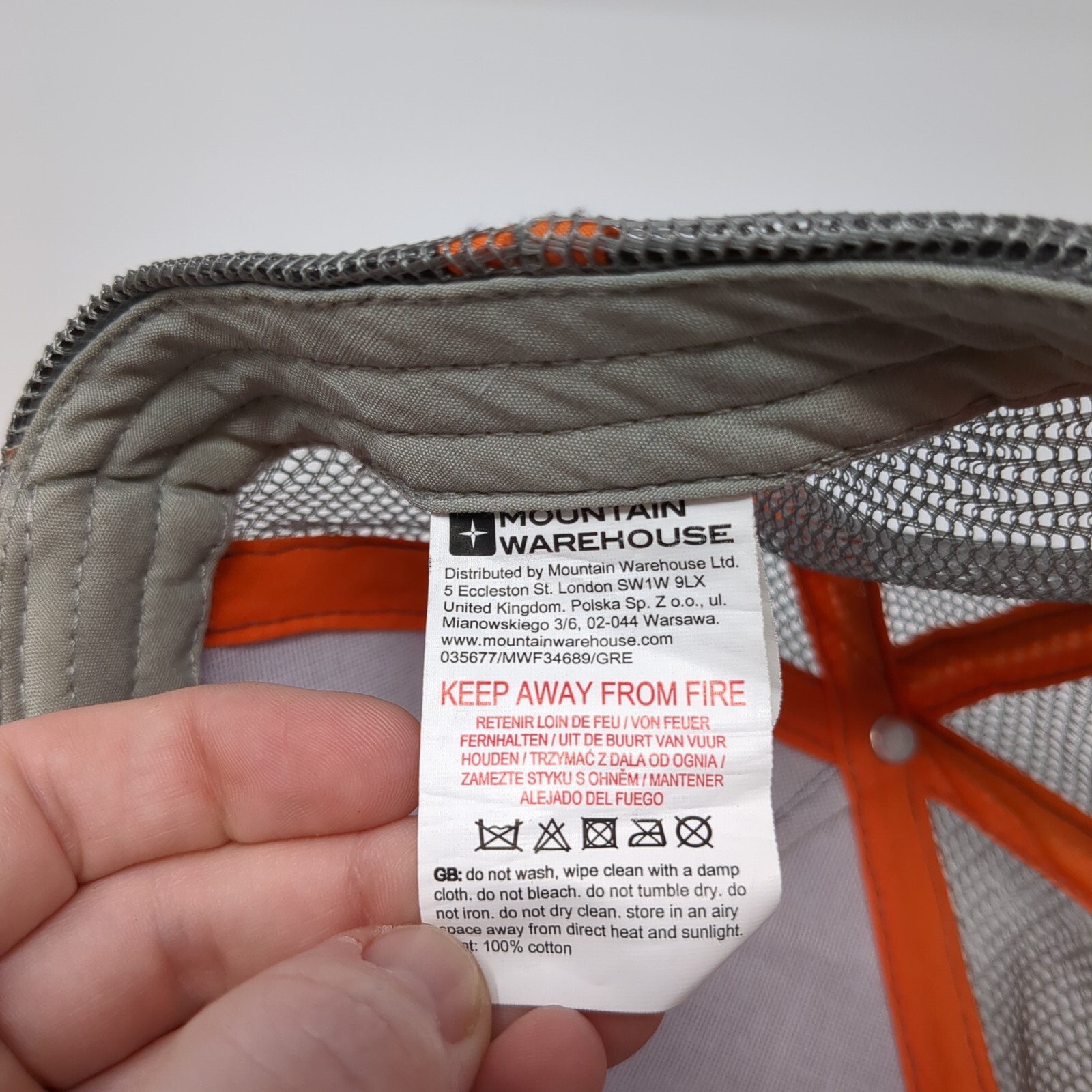 Explore Patch Snapback Mesh Back Trucker Hat Gray… - image 8