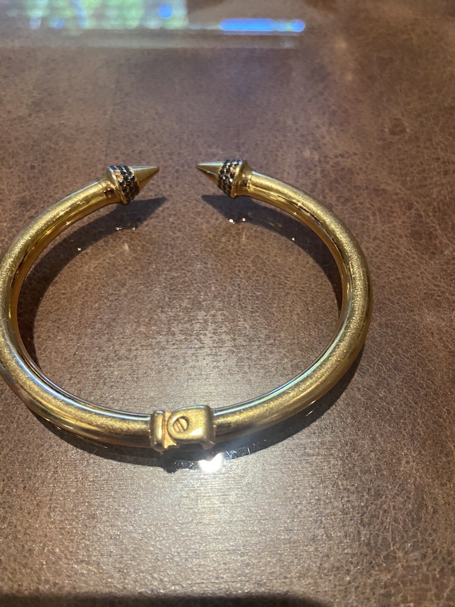 【稀少】VITA FEDE ヴィタフェダ タイタンバングル ブレスレット vita fede titan gold tone crystal bangle bracelet | eBay