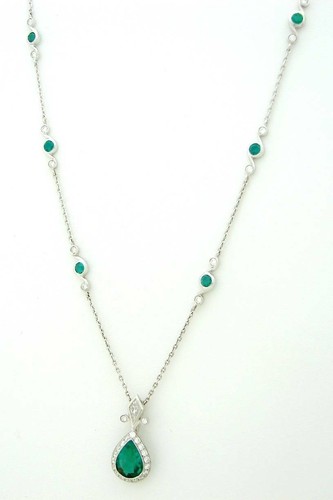 MICHAEL B PLATINUM DIAMOND EMERALD 