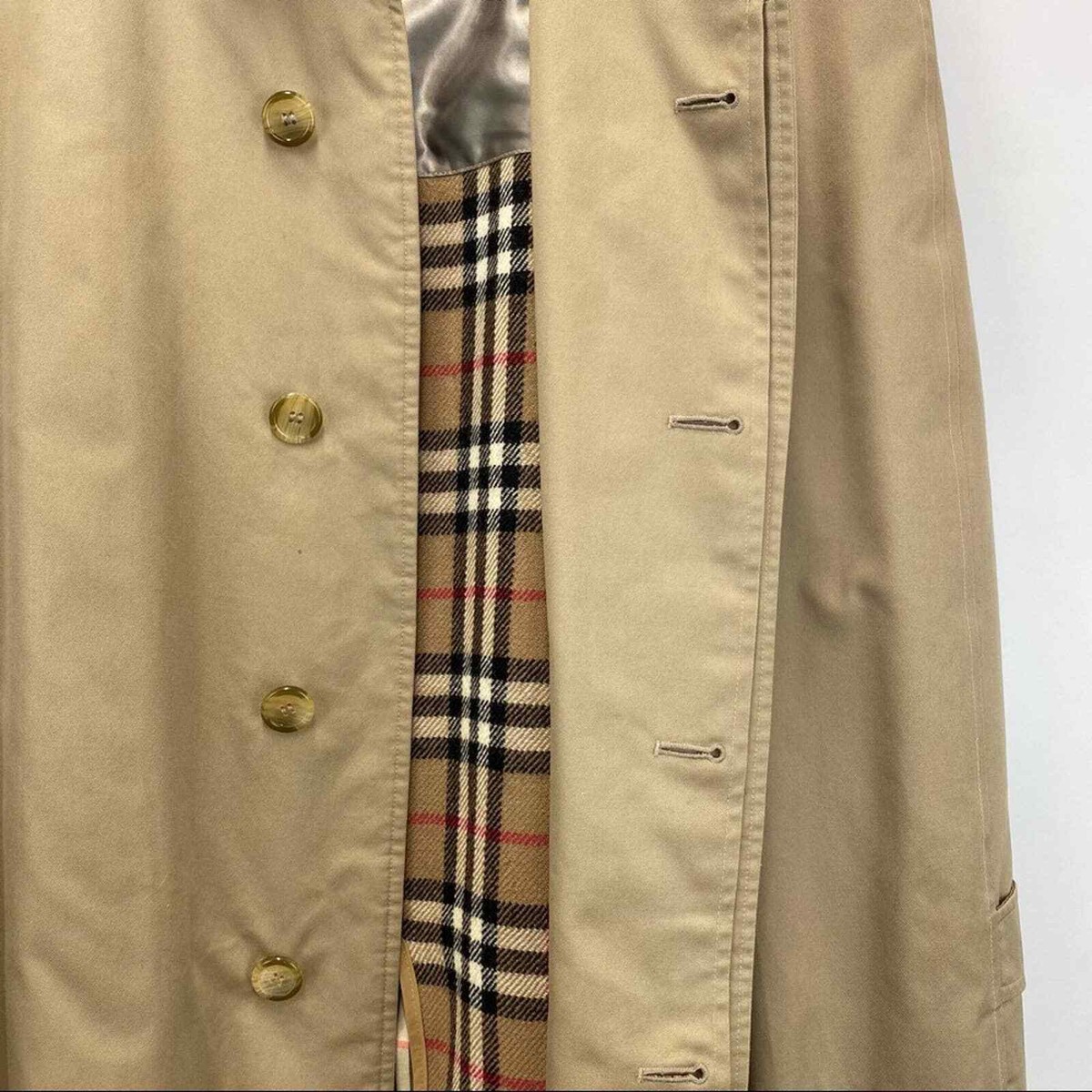 Burberry Vintage Classic Wool Zip Out Lining Trench Coat