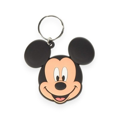 Original Disney Classic Mickey Mouse Kopf Schlüsselanhänger Gummi Schlüsselanhänger Geschenk