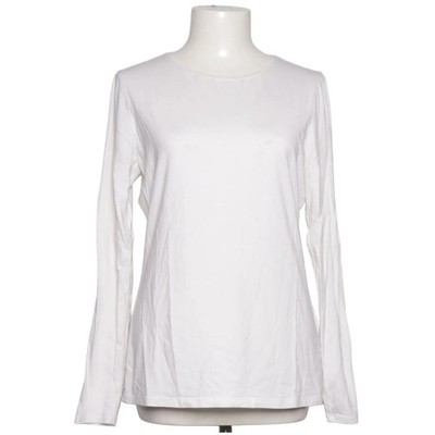 Lands' End, Langarmshirt, Größe: M, model: shaped fit, Weiß #Bkb
