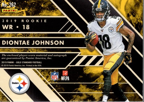 Maglia Auto Panini 2019 Gold Standard #262 Diontae Johnson /75 - FB - Foto 2 di 2