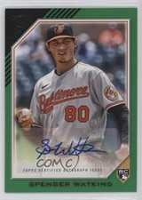 2022 Topps Gallery Rookie Auto Green /99 Spenser Watkins #RA-SW Auto 10k8