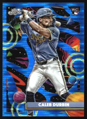 Caleb Durbin 2025 Topps Chrome Cosmic #197 Blue Moon Refractor #/99