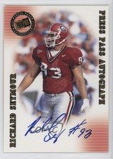 2001 Press Pass SE Auto Richard Seymour Auto HOF uk5