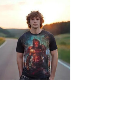 NWT First Class Ape man Warrior T-shirt soft dry weave type polyester $55 sz LG