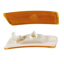 Pair Lens Front Bumper Side Marker Light Housings Compatible with Amber Yellow