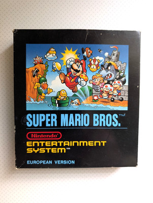 Super Mario Bros. NES PAL - Rare 5 Screw Early Print   No Seal / No Barcode OVP 