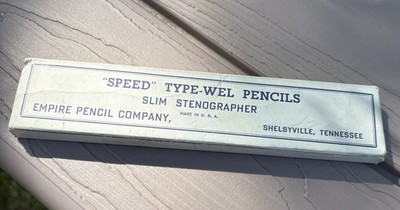 Vintage Empire Speed Type-Well 395 Steno Pencils - Original Full Box of 12 NOS
