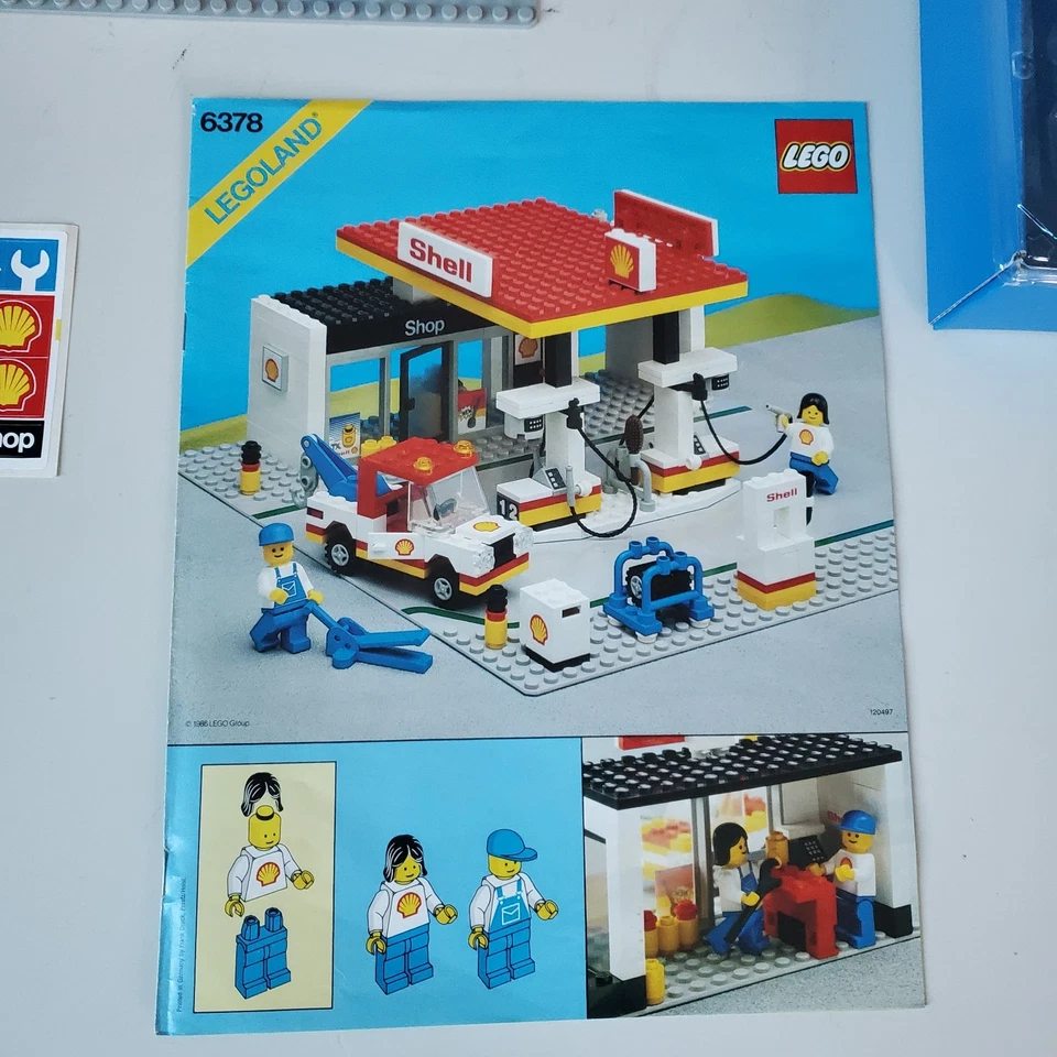 Lego Town System 6378 Shell Service Station 100 % completo con instrucciones de caja | Foto 3 de 4