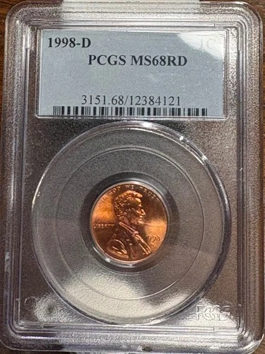 1998-D Lincoln Memorial Cent — photo from the most recent tracked eBay sale