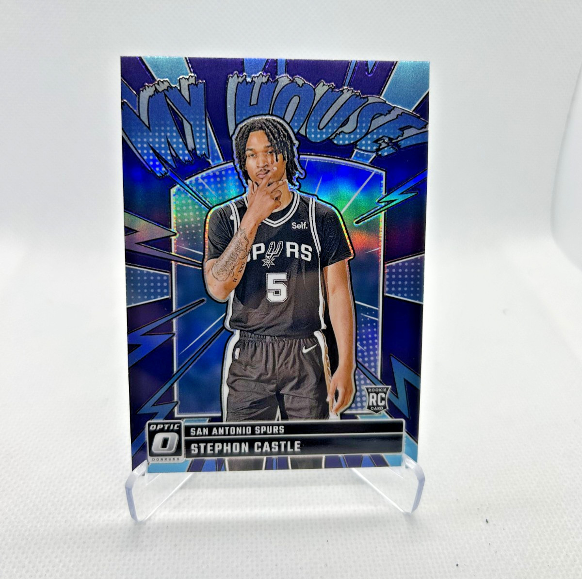 Stephon Castle RC - 2024-25 Donruss Optic My House Purple Prizm #16 - Spurs