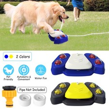 Blue-Yellow Color Options -- 1Pc Dog Water Fountain Multifunctional Automatic Pe