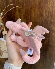 Jellycat Pink Dragon Plush Keychain Bag Charm Cute Collectible Gift New Tags