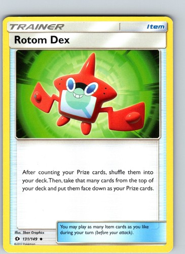 Rotom Dex 131/149 2017 Sun & Moon Base Regular Uncommon