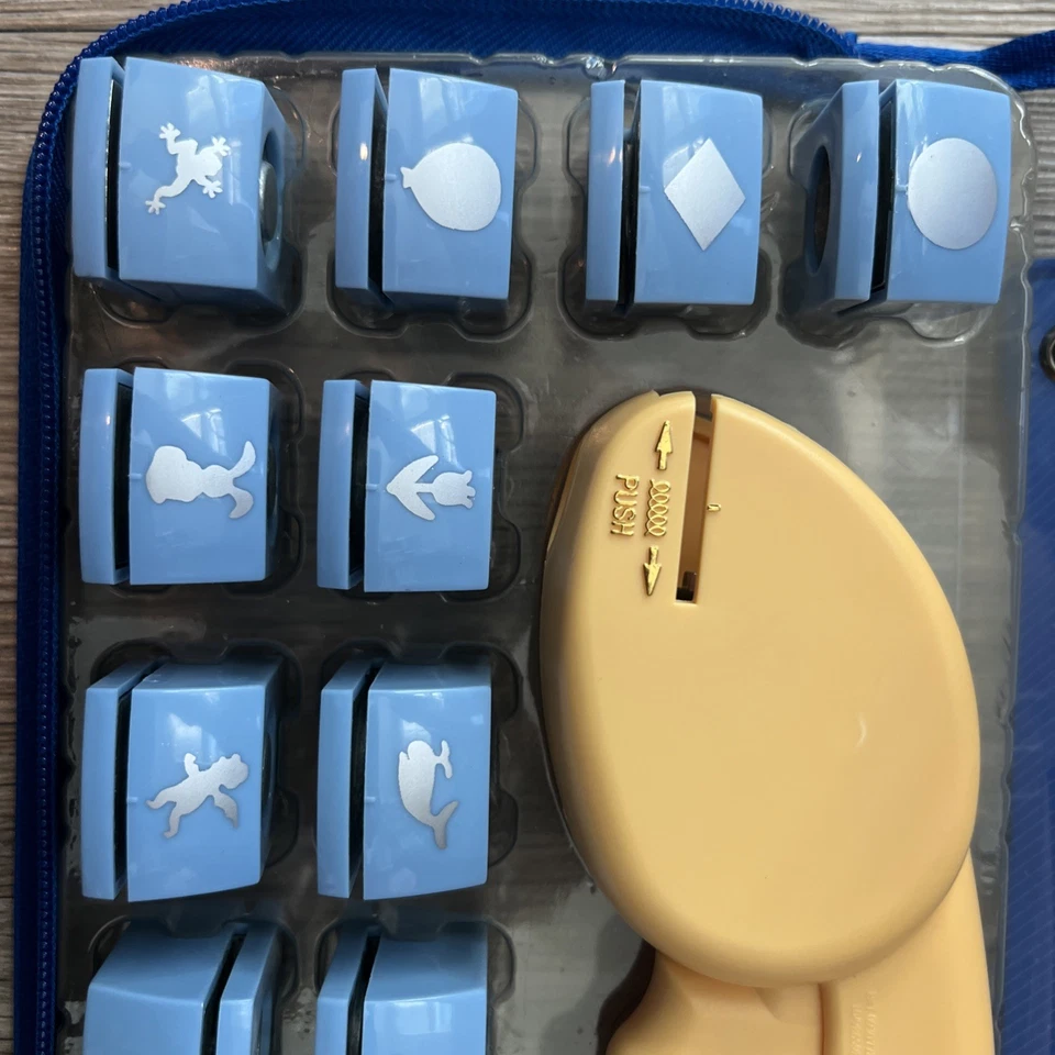 Kraftix Magnetic Paper Punch Kit – 12 Interchangeable Paper Hole Punches Case - Image 2 of 4