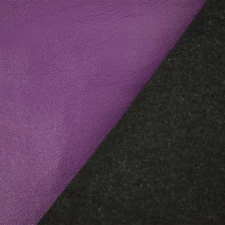 Purple Famous Maker Solid Recycled Leather and Polyurethane Blend Fabric