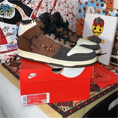 Nike Bodega x Dunk High CZ8125-200 Fauna Brown Patchwork 2020 Men's Sneaker