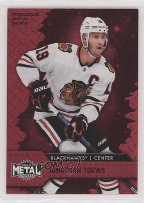 2020-21 Skybox Metal Universe PMG Red 78/90 Jonathan Toews #77 2d8