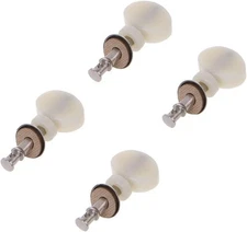 4 Pcs White Ukulele Strings Tuning Pegs Pin Machines Tuners Friction Ukelele 